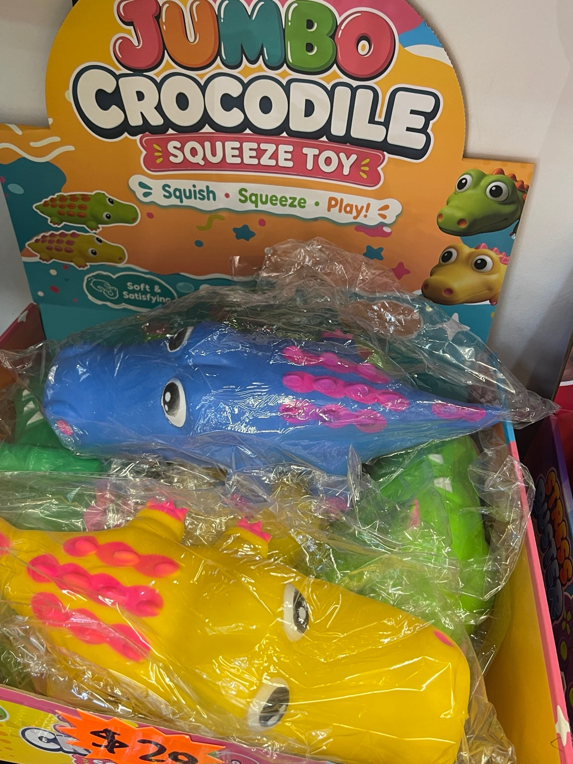 Jumbo Crocodile Squeeze Toy